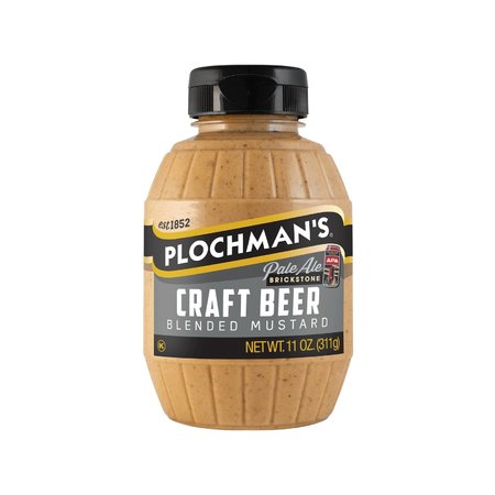 PLOCHMANS 11 oz Brickstone Craft Beer Mustard CRAFTBEERBARREL11